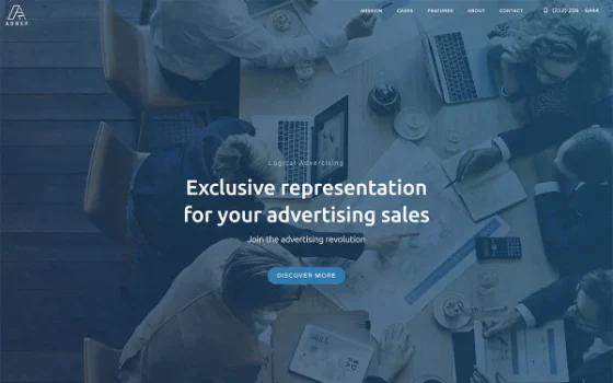 Client site — banner advertising sales