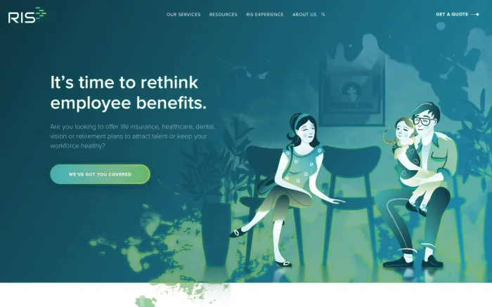 Client site — employee benefits