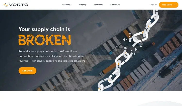 Client website homepage rendered on a laptop